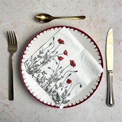 Servietter af FSC papir. Pakke m. 20 stk. - Poppy